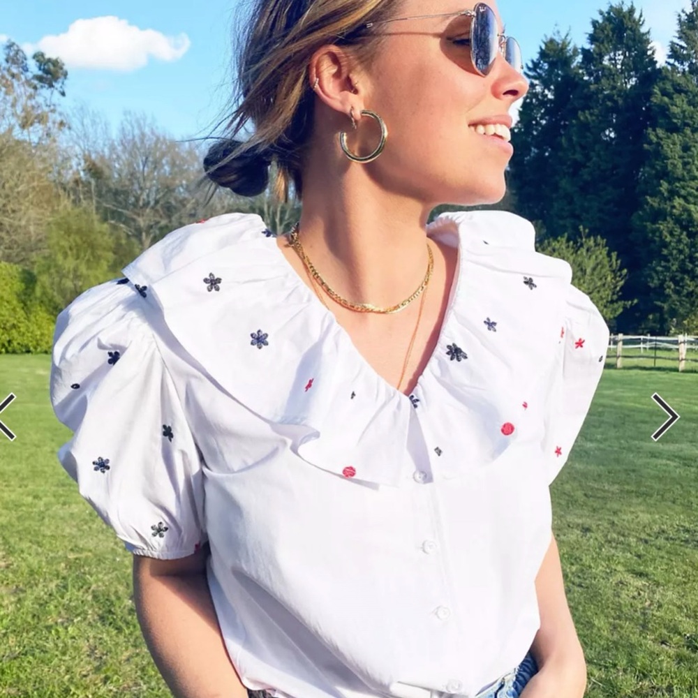 POPLIN SHIRT WITH VOLUME SLEEVES